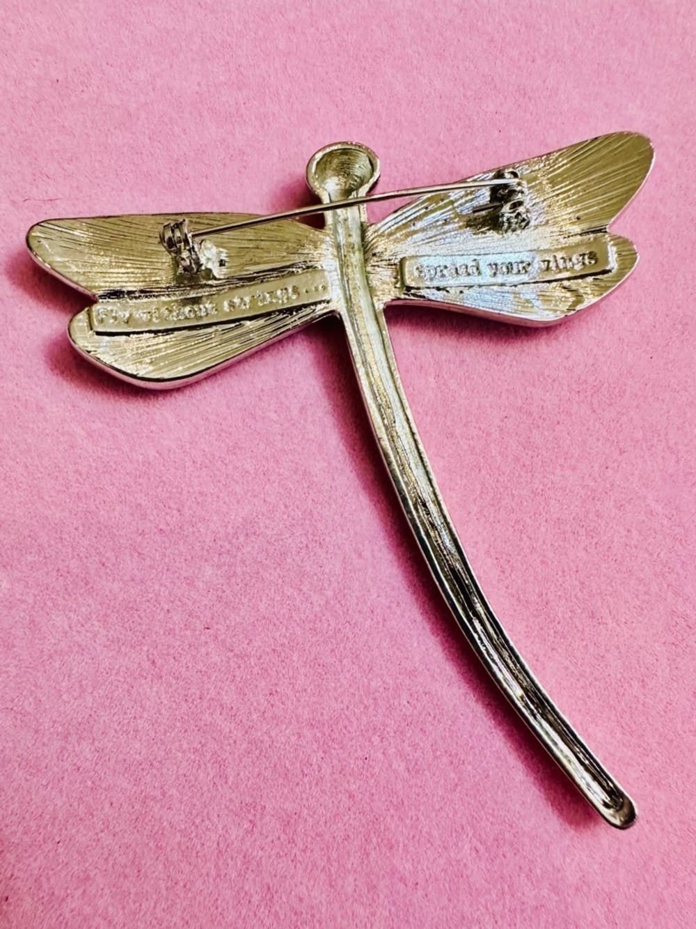 Silver Dragonfly Brooch - Picture 2 of 2